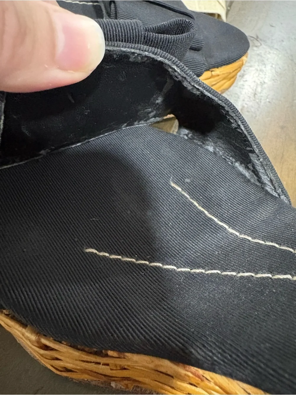 Y2K Kate spade grail 2005 wicker wedges